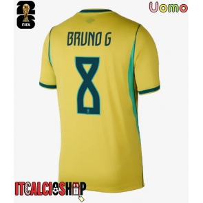 Brasile Bruno Guimaraes #8 Prima Maglia Mondiali 2026 Manica Corta